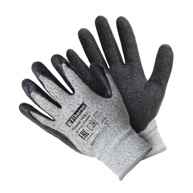 Перчатки «Защита от порезов:  ГРАНИТ», со стекловолокном, текстурированное латексное покрытие, в и/у, Fiberon, 10(XL)